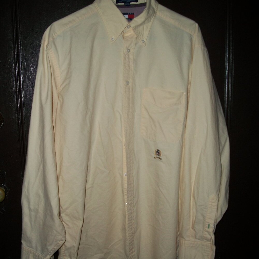 TOMMY HILFIGER Vintage Men's Long Sleeve Shirt Size 15.5